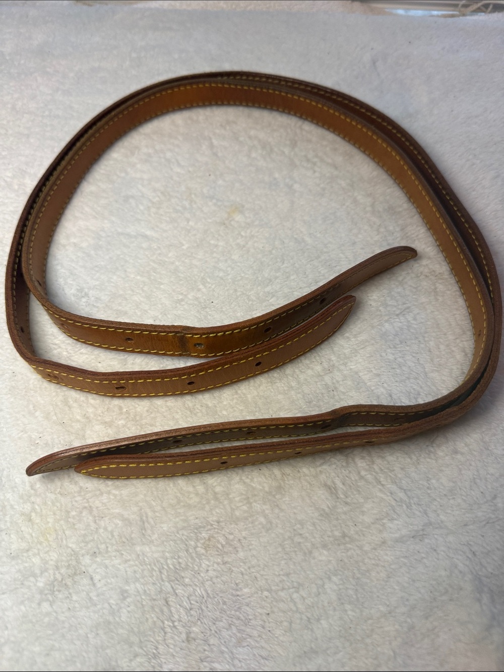 1 set of Louis Vuitton leather straps